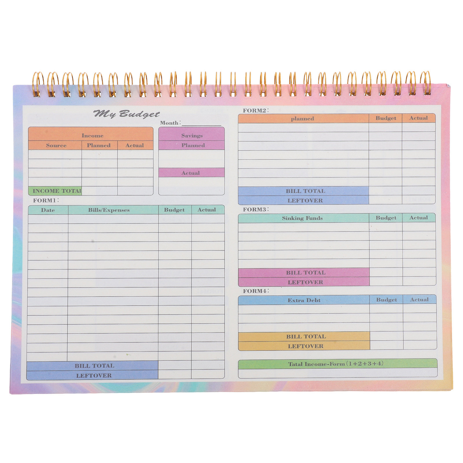 Planner Weekly Budget - B5 Budgeting Binder Financial Ledger Daily