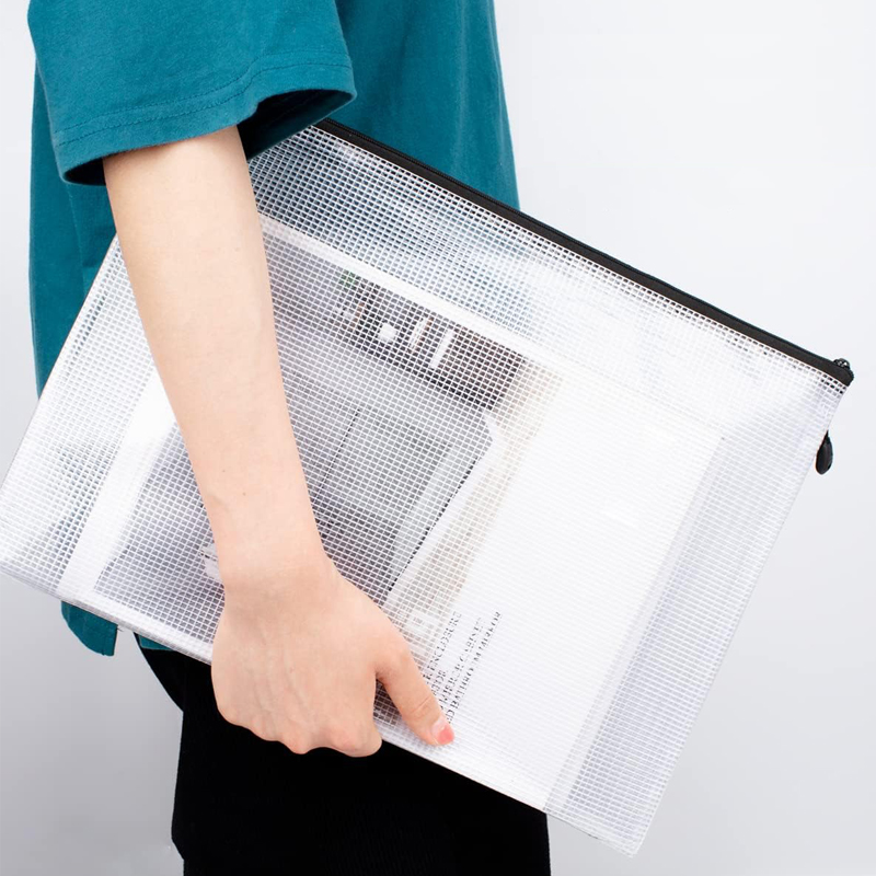 Mesh Zipper Storage Bag Docume - Portfolio Folder Zip ulasan dan harga