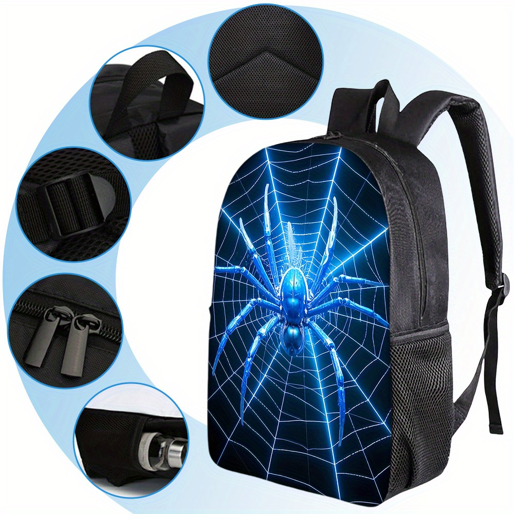 3pcs spider pattern backpack l - Pencil Case Large ulasan dan harga