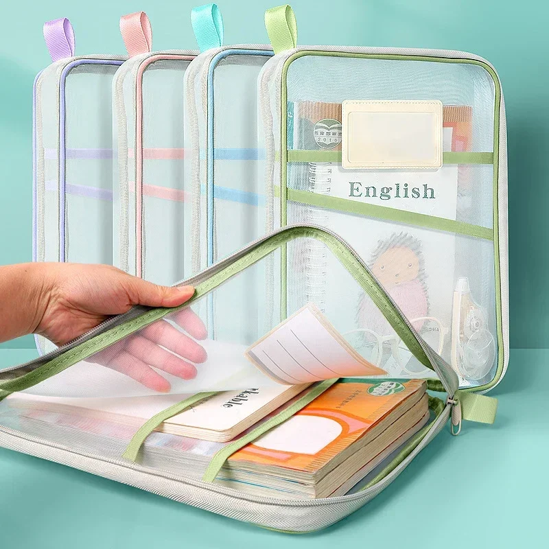 A4 Clear Mesh Zipper Document  - Portfolio Folder Zip ulasan dan harga