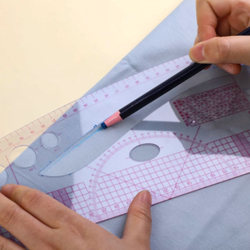French Curve Cutting Ruler Fas - Ruler Set Transparent ulasan dan harga