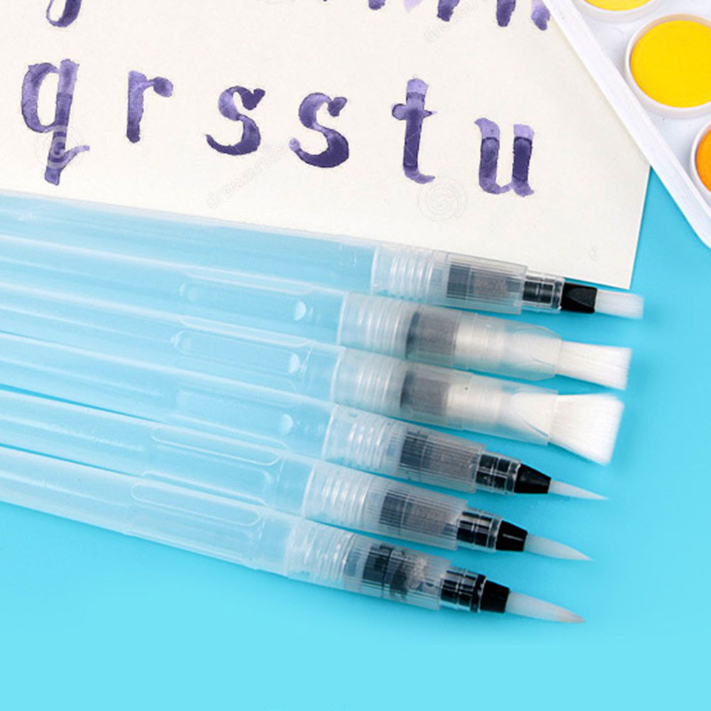 6Pcs/set Refillable Water Brus - Fountain Pen Ink ulasan dan harga