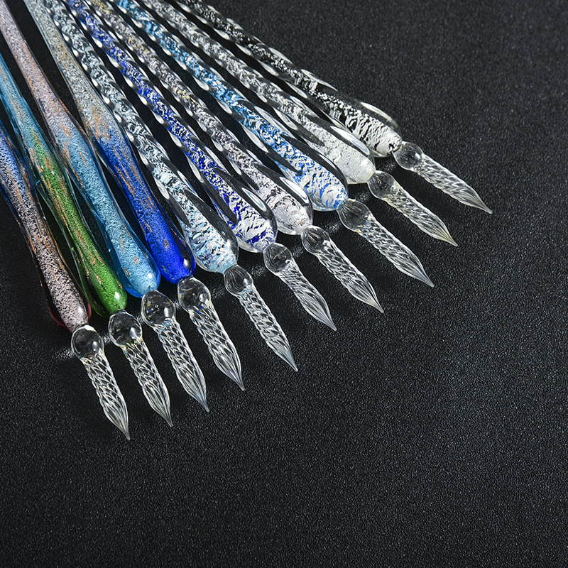 Colored Crystal Glass Dip Pen  - Fountain Pen Ink ulasan dan harga