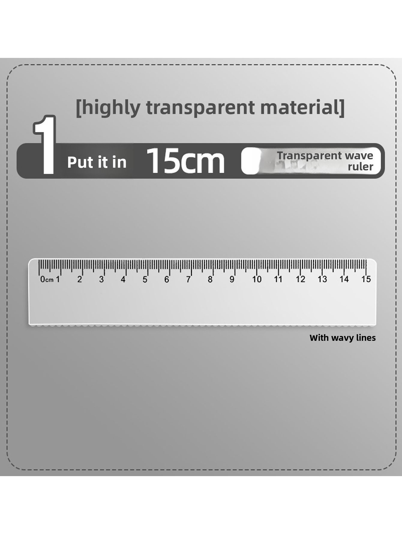 Transparent Plastic Ruler Geom - Ruler Set Transparent ulasan dan harga