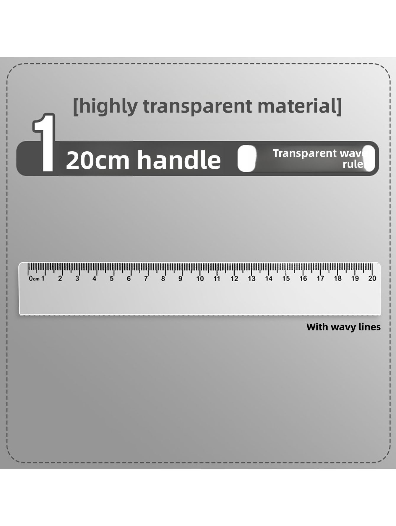 Transparent Plastic Ruler Geom - Ruler Set Transparent ulasan dan harga