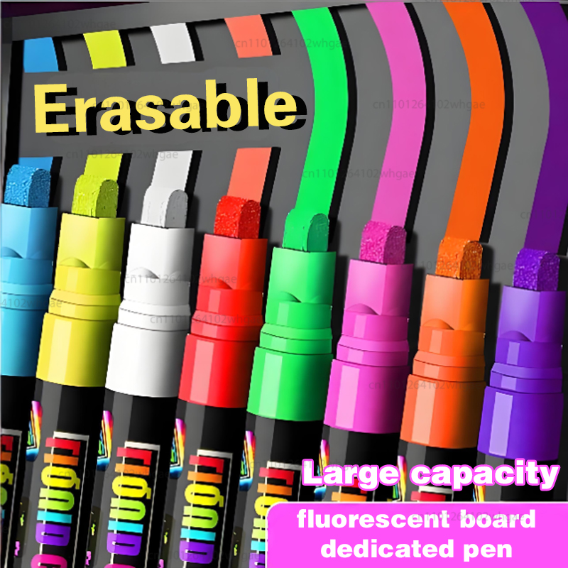 8Color 8mm Liquid Chalk Erasab - Highlighter Set Pastel ulasan dan harga