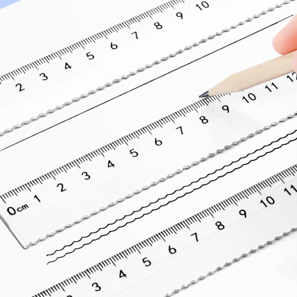 8PCS/Set Plastic Ruler Compass - Ruler Set Transparent ulasan dan harga