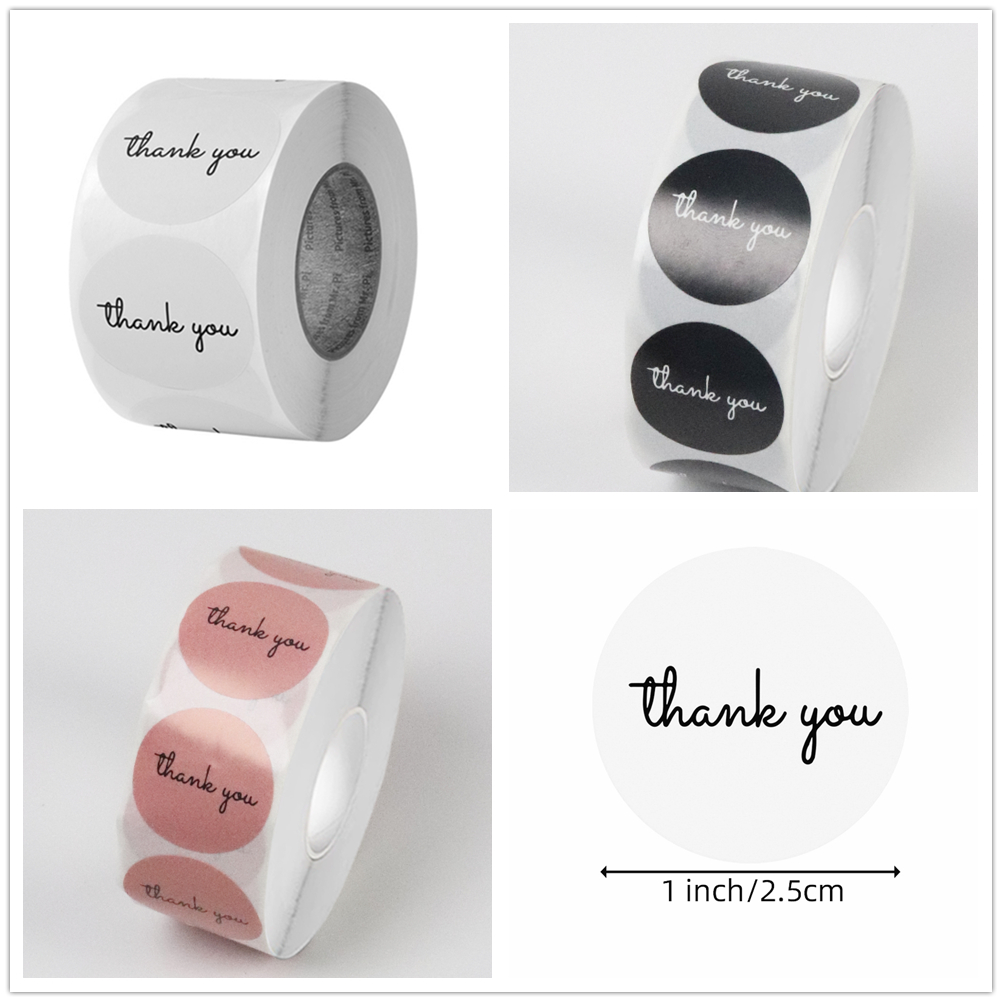 500 Thank You Stickers Roll 25 - Sticker Label Roll ulasan dan harga