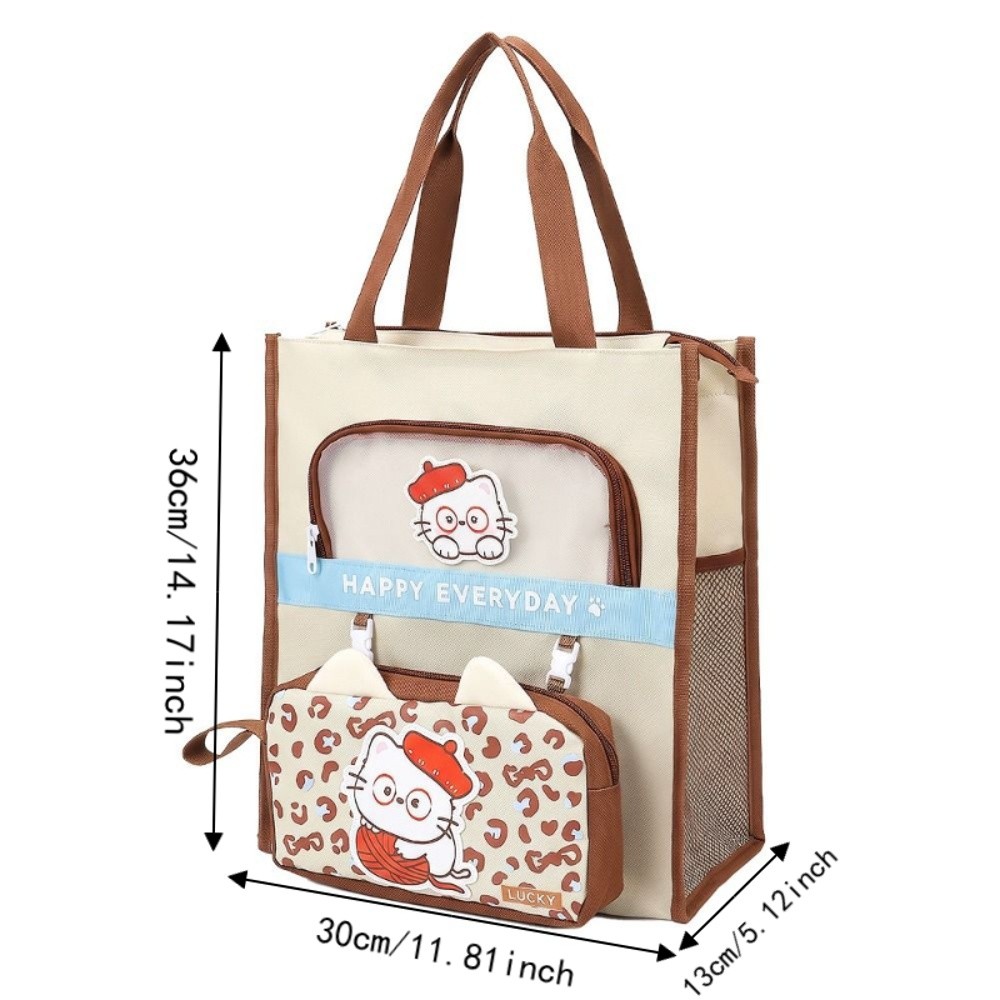 Kawaii Cute Animals Tote Schoo - Pencil Case Large ulasan dan harga