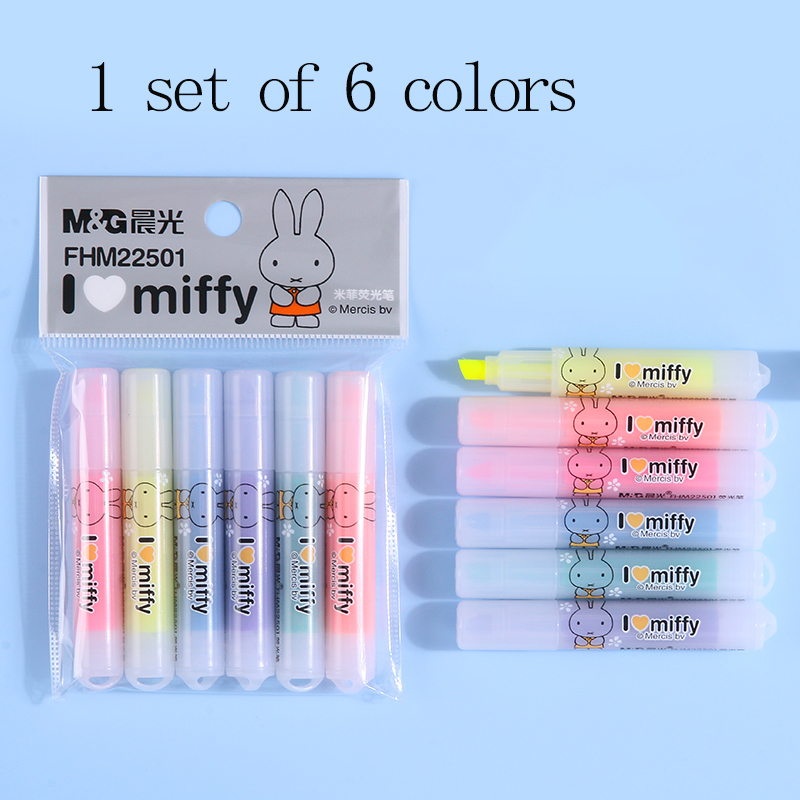 M&G Highlighter Marker Angled  - Highlighter Set Pastel ulasan dan harga