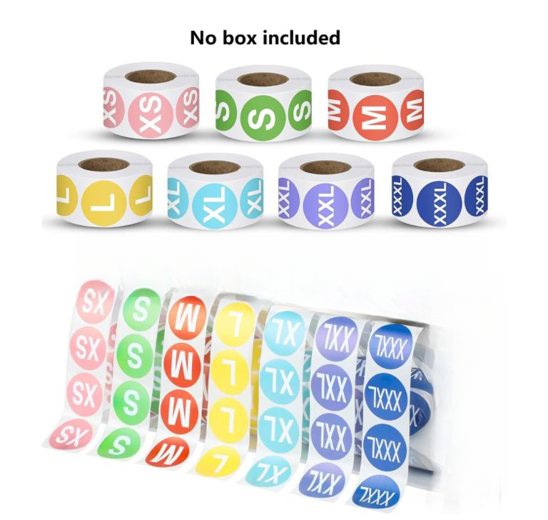 7 Roll 500Pcs Sticker Label Ho - Sticker Label Roll ulasan dan harga