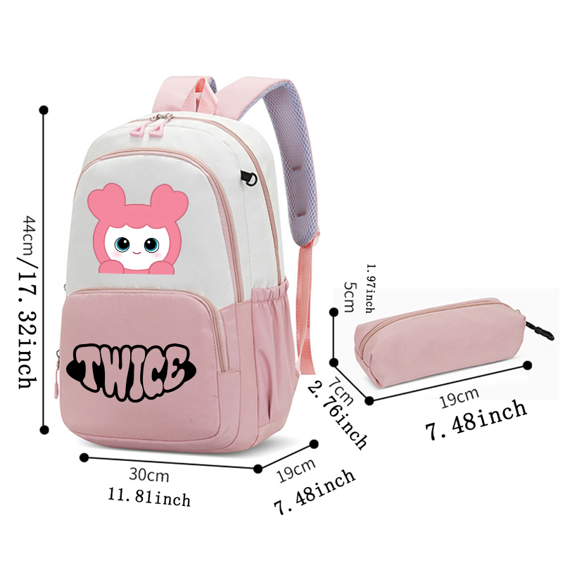 Twices Series Backpack with Pe - Pencil Case Large ulasan dan harga