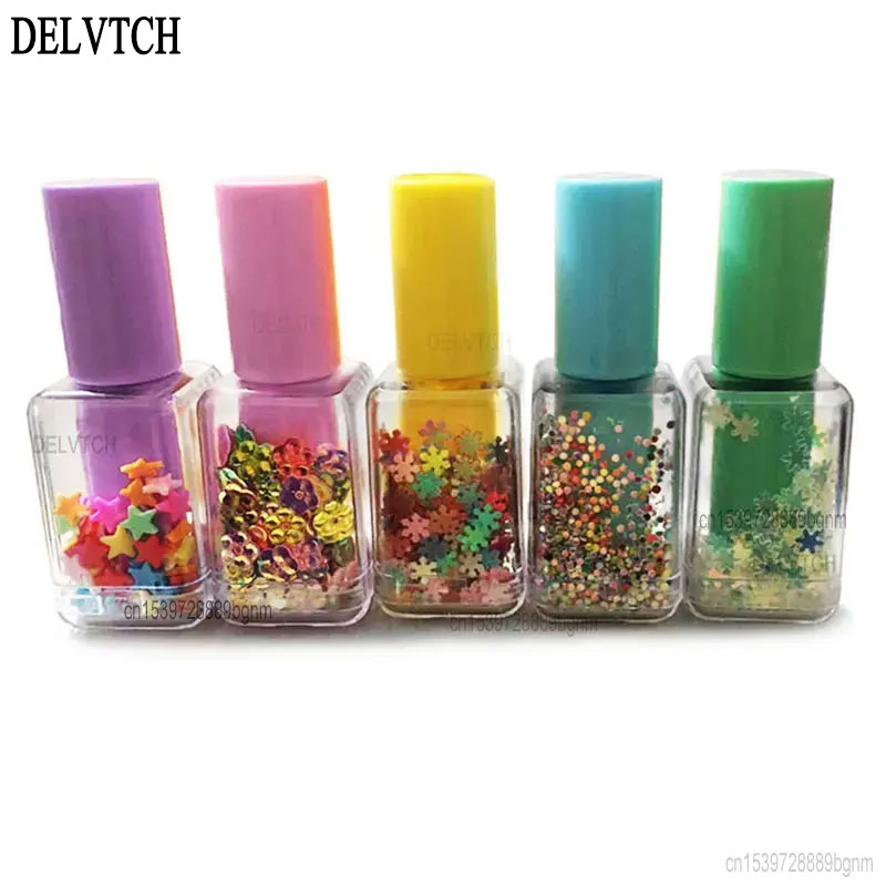 5Pcs Set Mini Sequin Nail Poli - Highlighter Set Pastel ulasan dan harga
