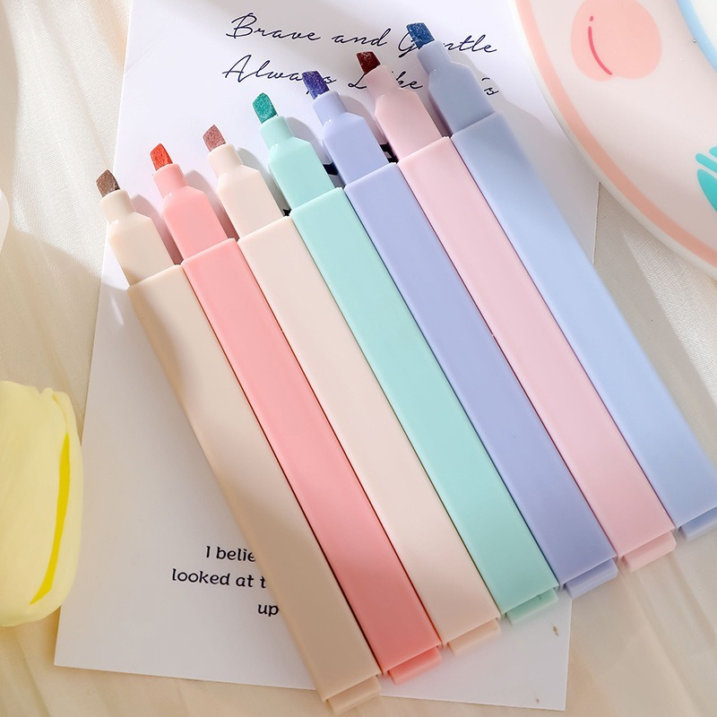 6pcs/set Pastel Color Highligh - Highlighter Set Pastel ulasan dan harga