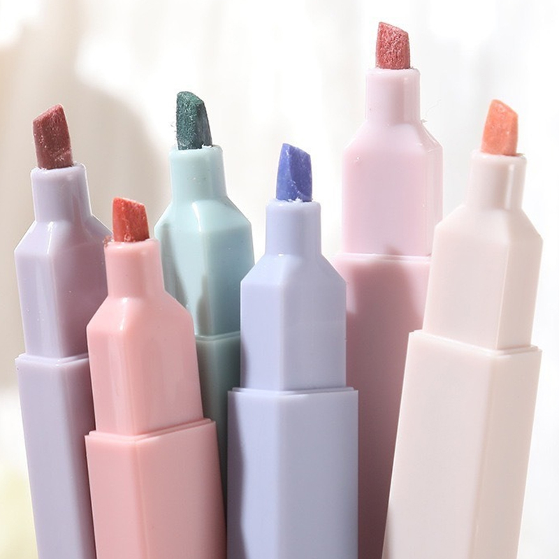 6pcs/set Pastel Color Highligh - Highlighter Set Pastel ulasan dan harga