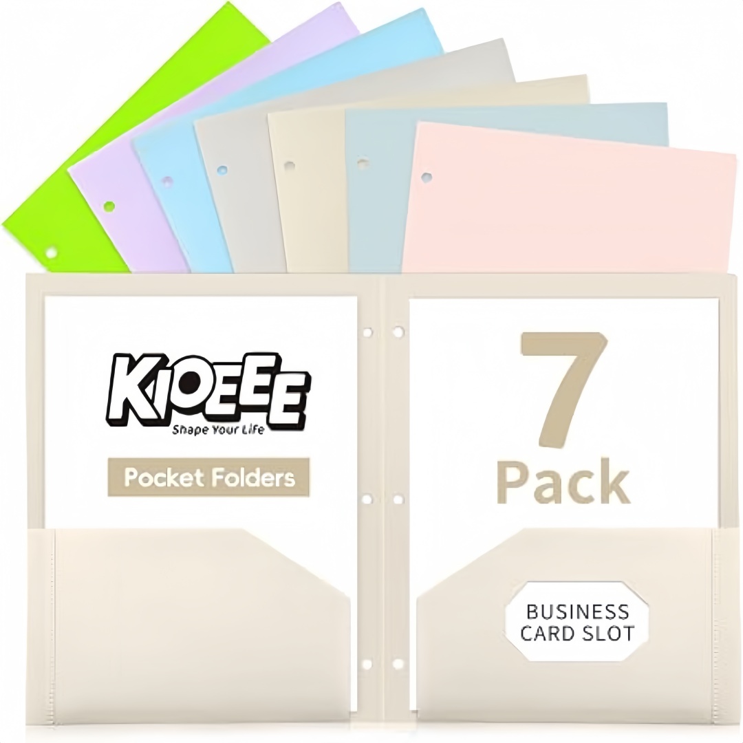 7 Pack Plastic Folders with Po - Paper Punch 3 Hole ulasan dan harga