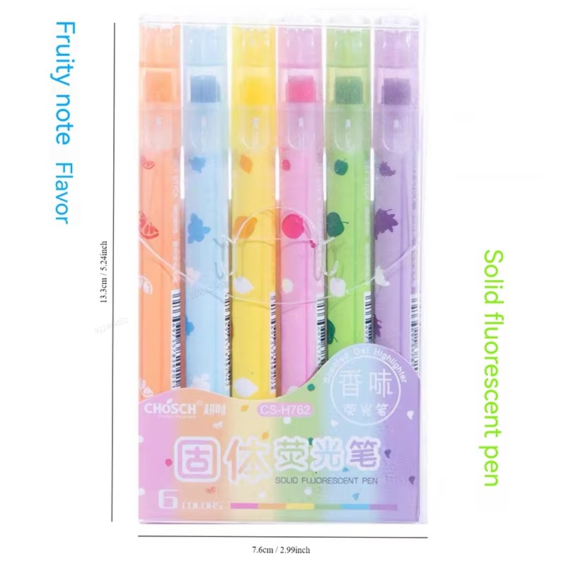6 Colors/set Pastel Gel Highli - Highlighter Set Pastel ulasan dan harga